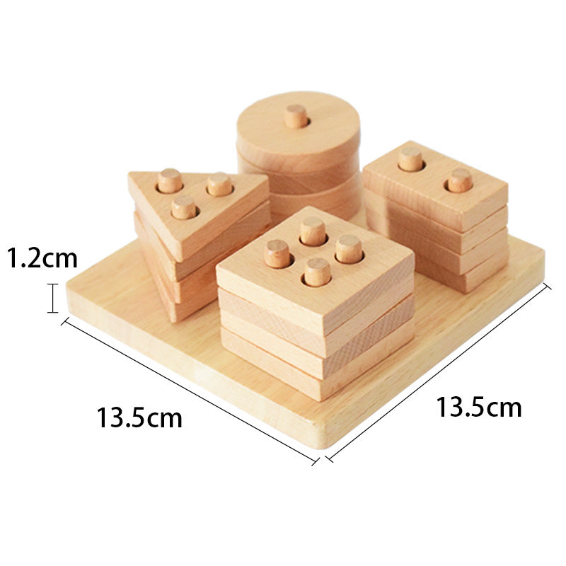 Kids' Wooden Learning Block Set