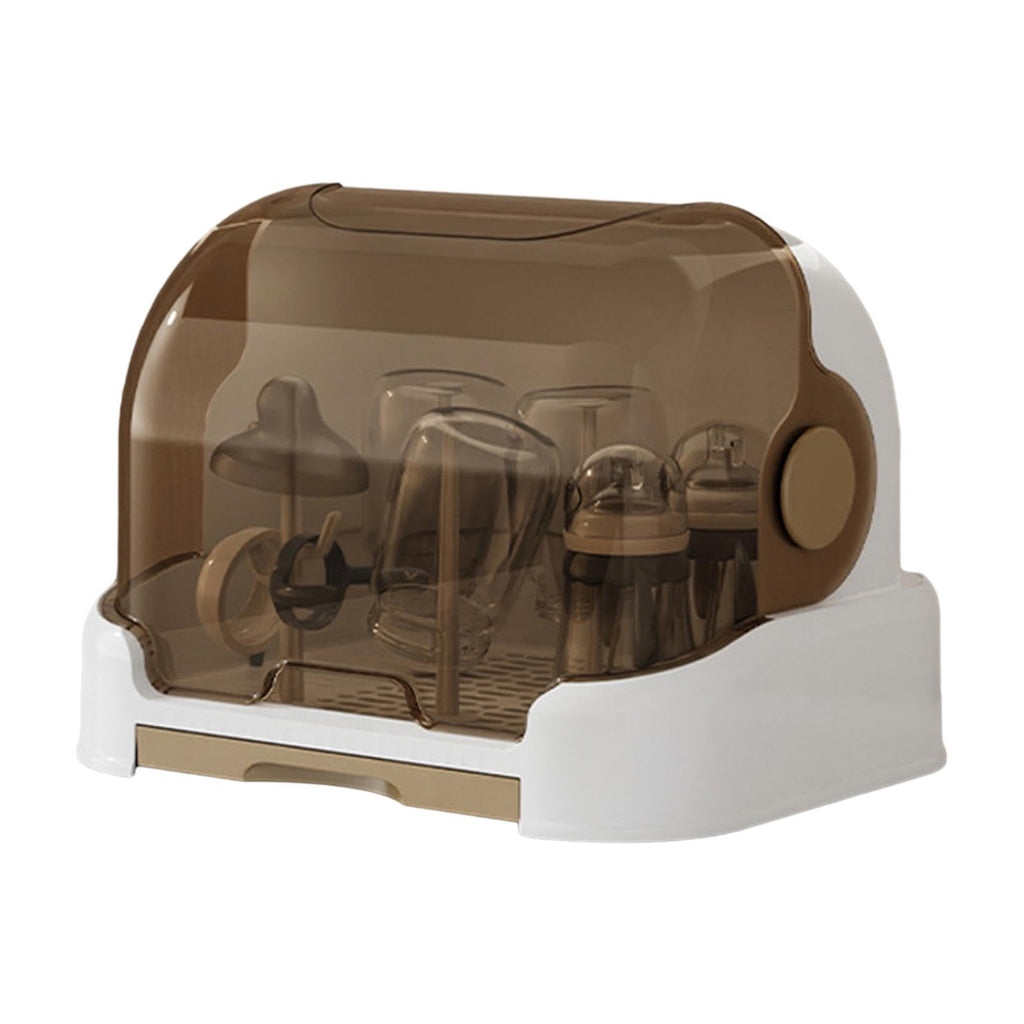 Convenient Baby Bottle Storage & Drying Rack with Drain Tray