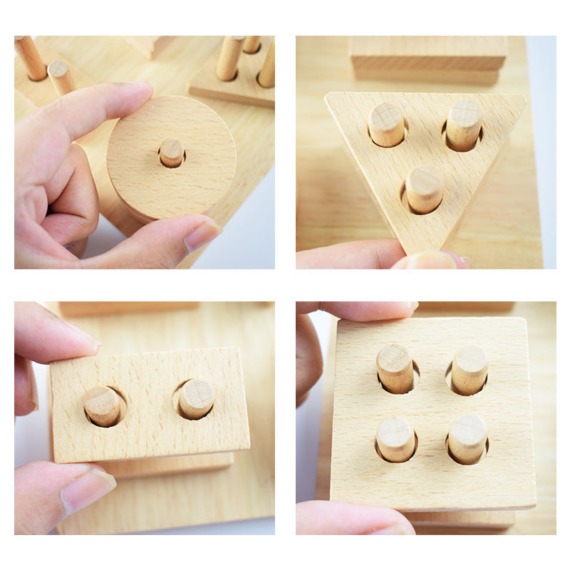 Kids' Wooden Learning Block Set