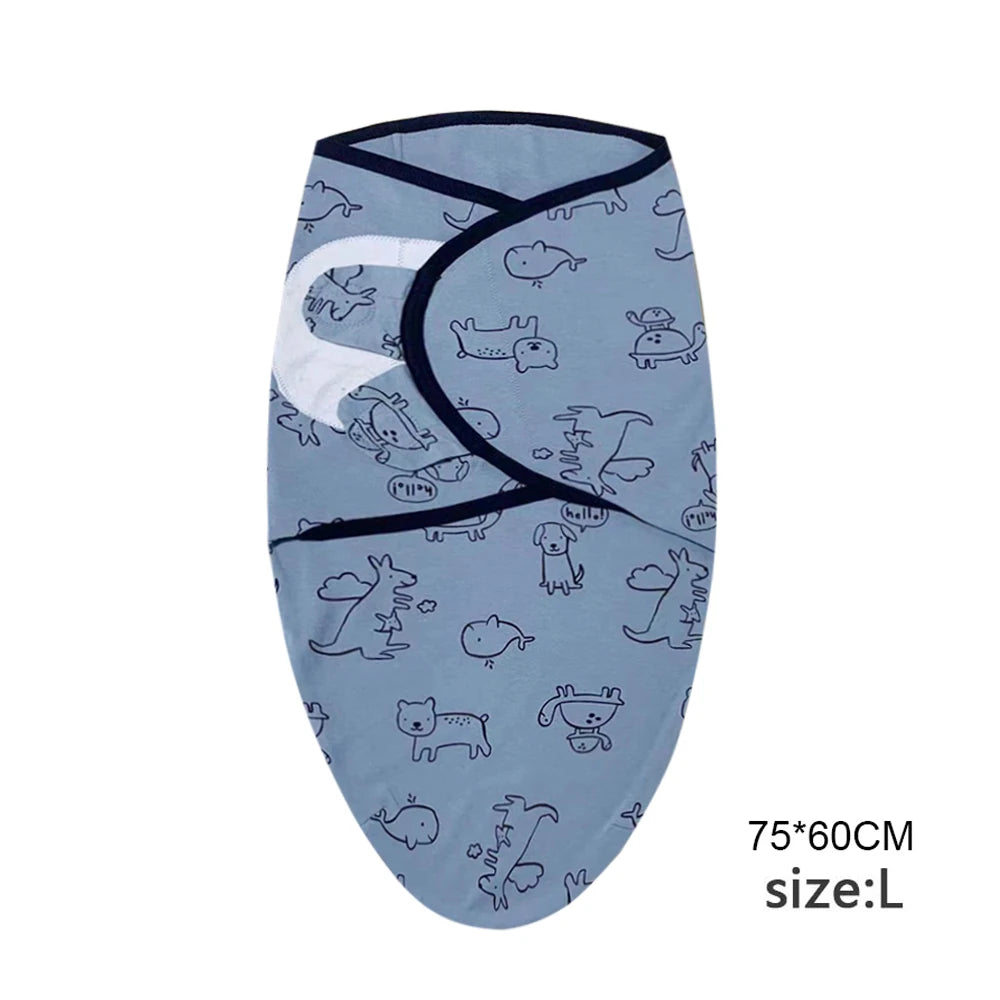 Soft Cotton Newborn Swaddle & Hat Set