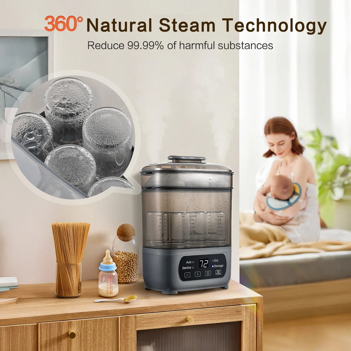 4-in-1 Baby Bottle Sterilizer & Dryer