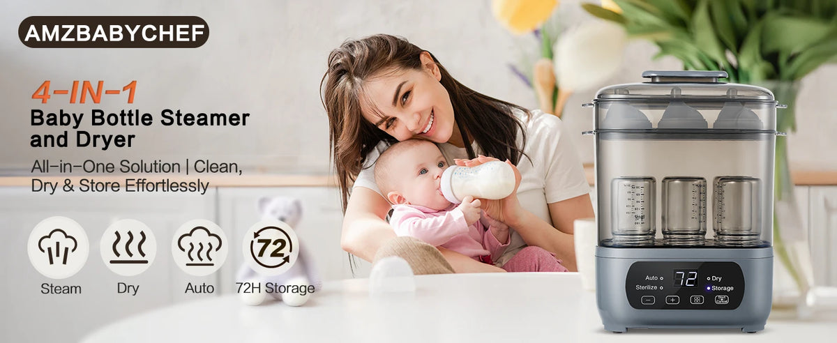 4-in-1 Baby Bottle Sterilizer & Dryer
