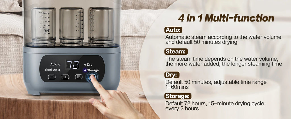 4-in-1 Baby Bottle Sterilizer & Dryer