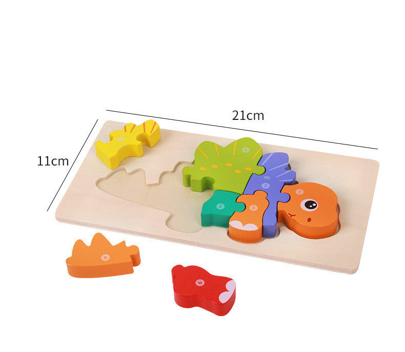 Kids' 3D Dinosaur Puzzle Blocks